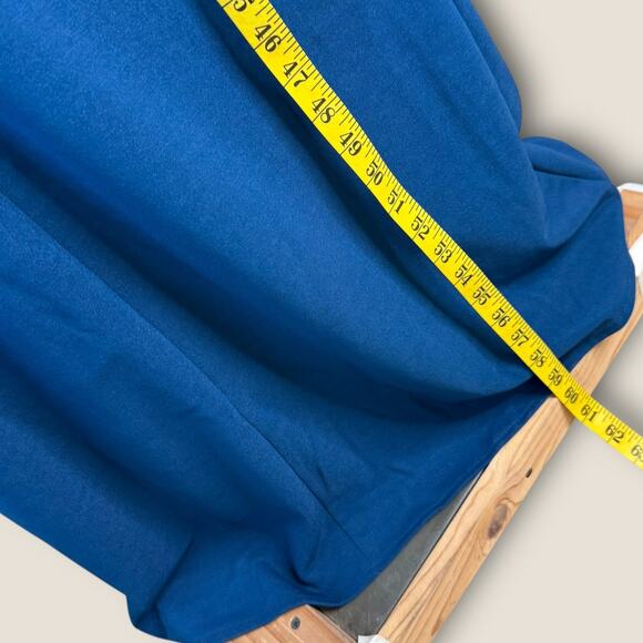 Maniju Long Gown Formal Dress Womens L Teal Spaghetti Straps Side Slit NWT - Picture 12 of 14